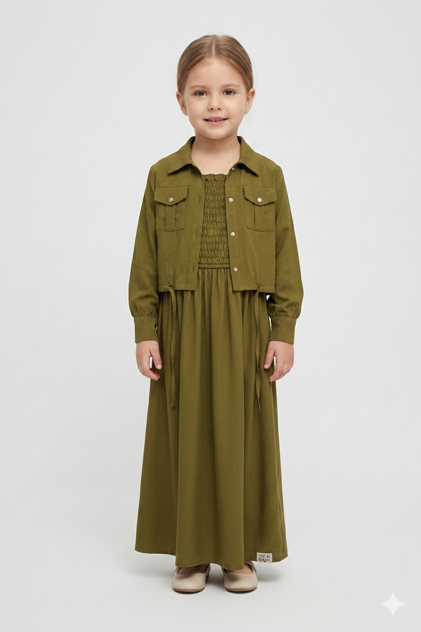 Jacket maxi olive