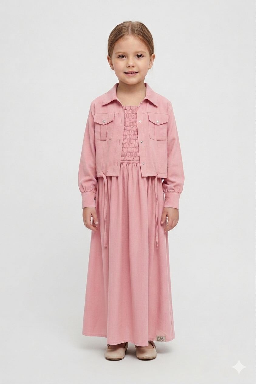 Jacket maxi pink