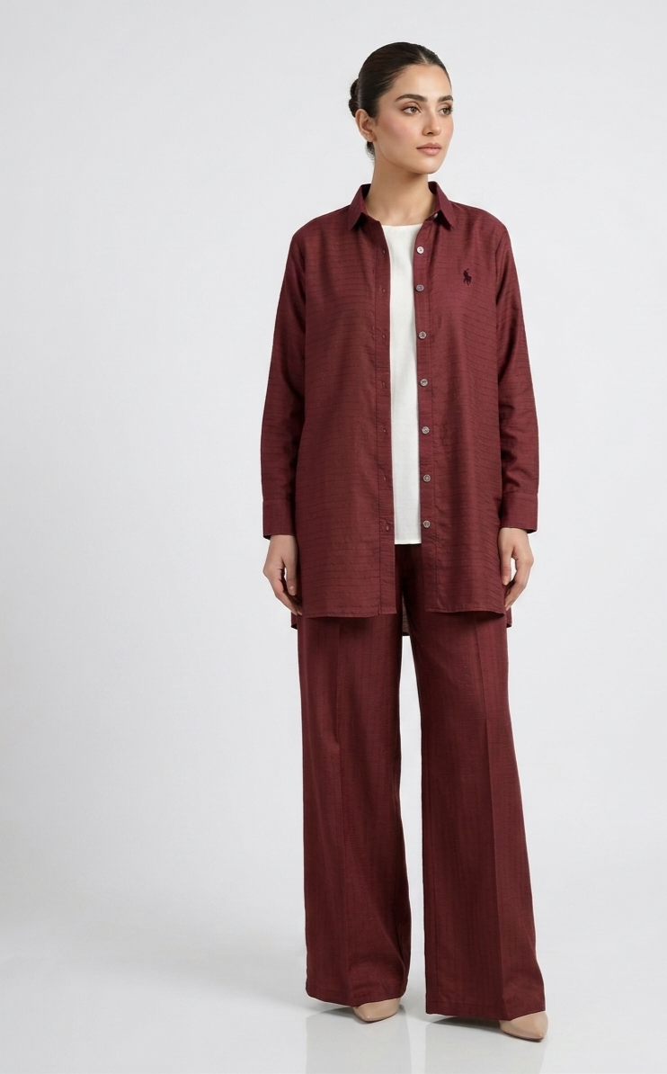 Polo Style Mehroon