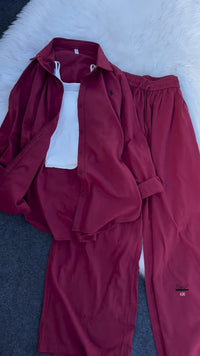 Polo Style 2-Piece Western Set - Mehroon