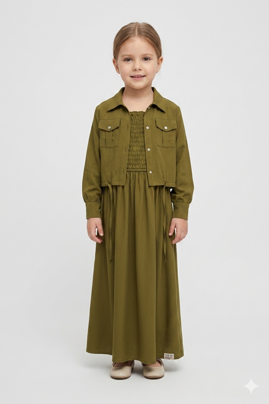 Jacket maxi  olive
