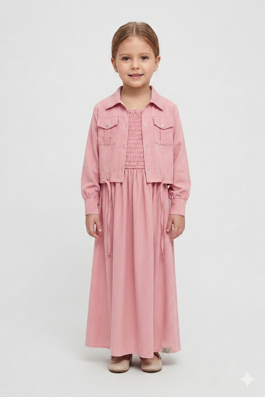 Jacket maxi pink