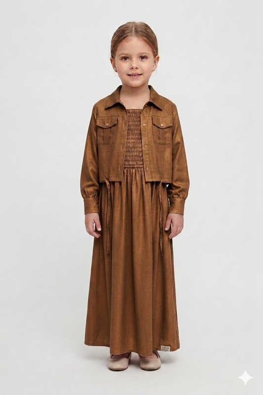 Jacket maxi bronze