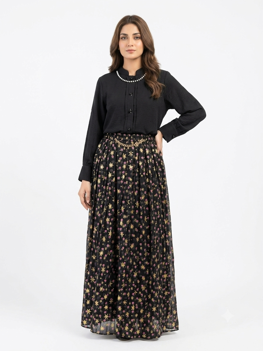 MALLA 2-Piece Skirt Set (Chain Style) - Afsarah Pret Women's Collection