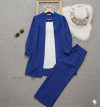 Trendy Co-Ord 2-Piece Set - Zinc