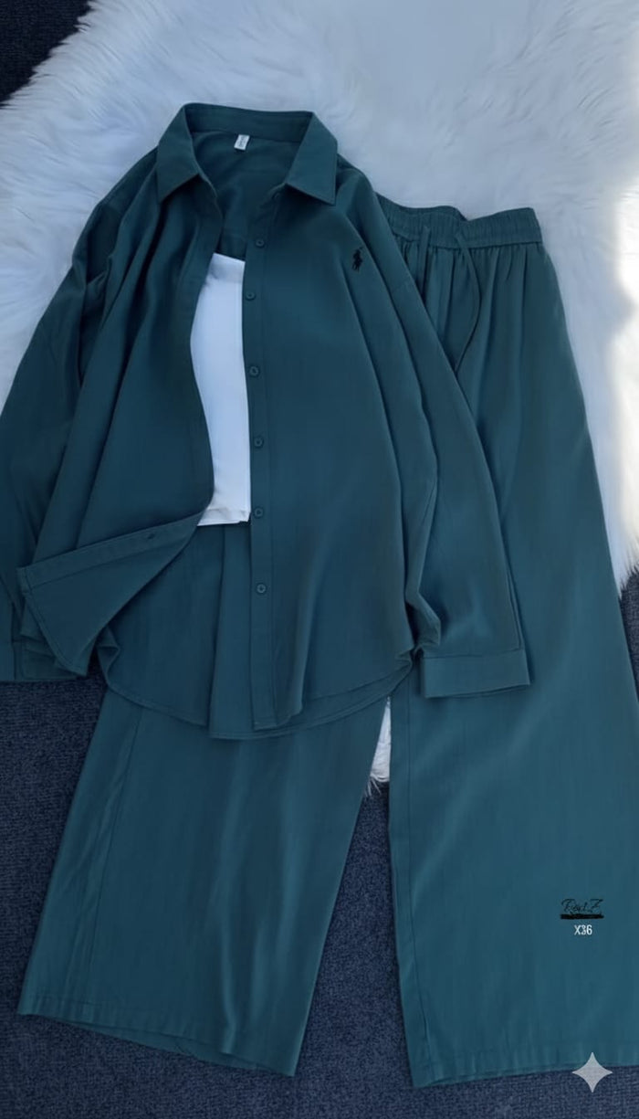 Polo Style 2-Piece Western Set - Zinc
